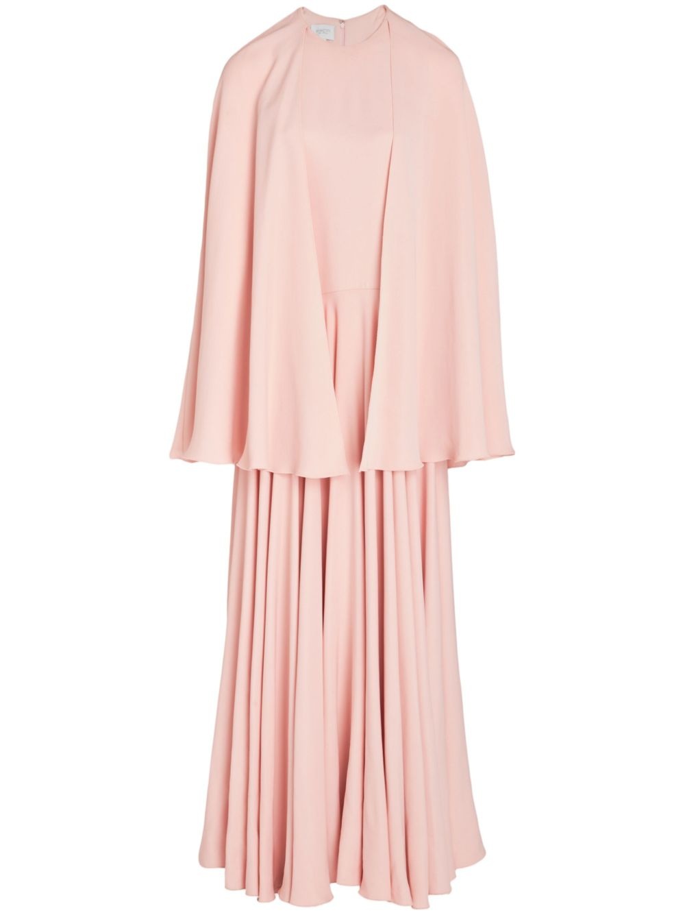 pleated cape dress - 1