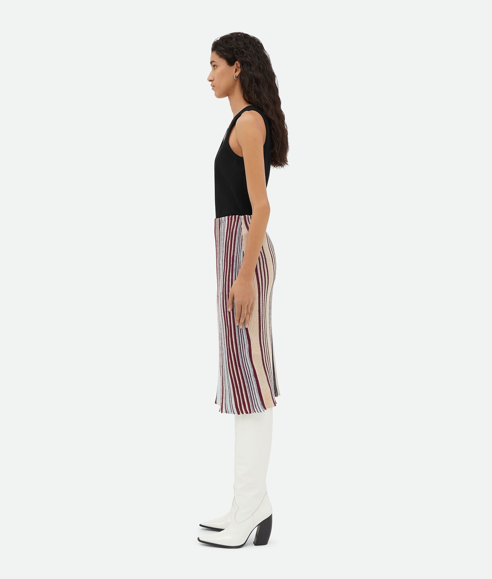 Striped Linen Skirt - 2