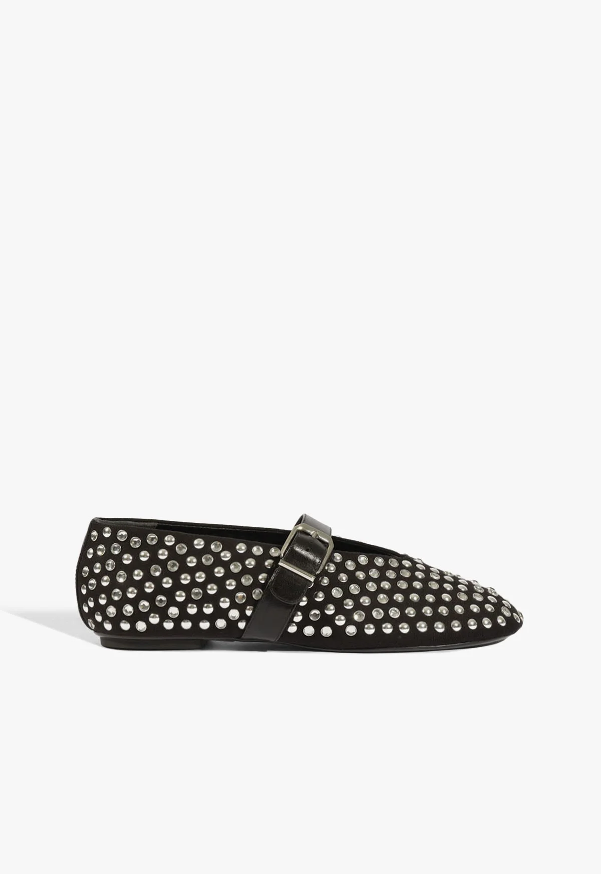 Vickie Studs Nubuck Flat - 1