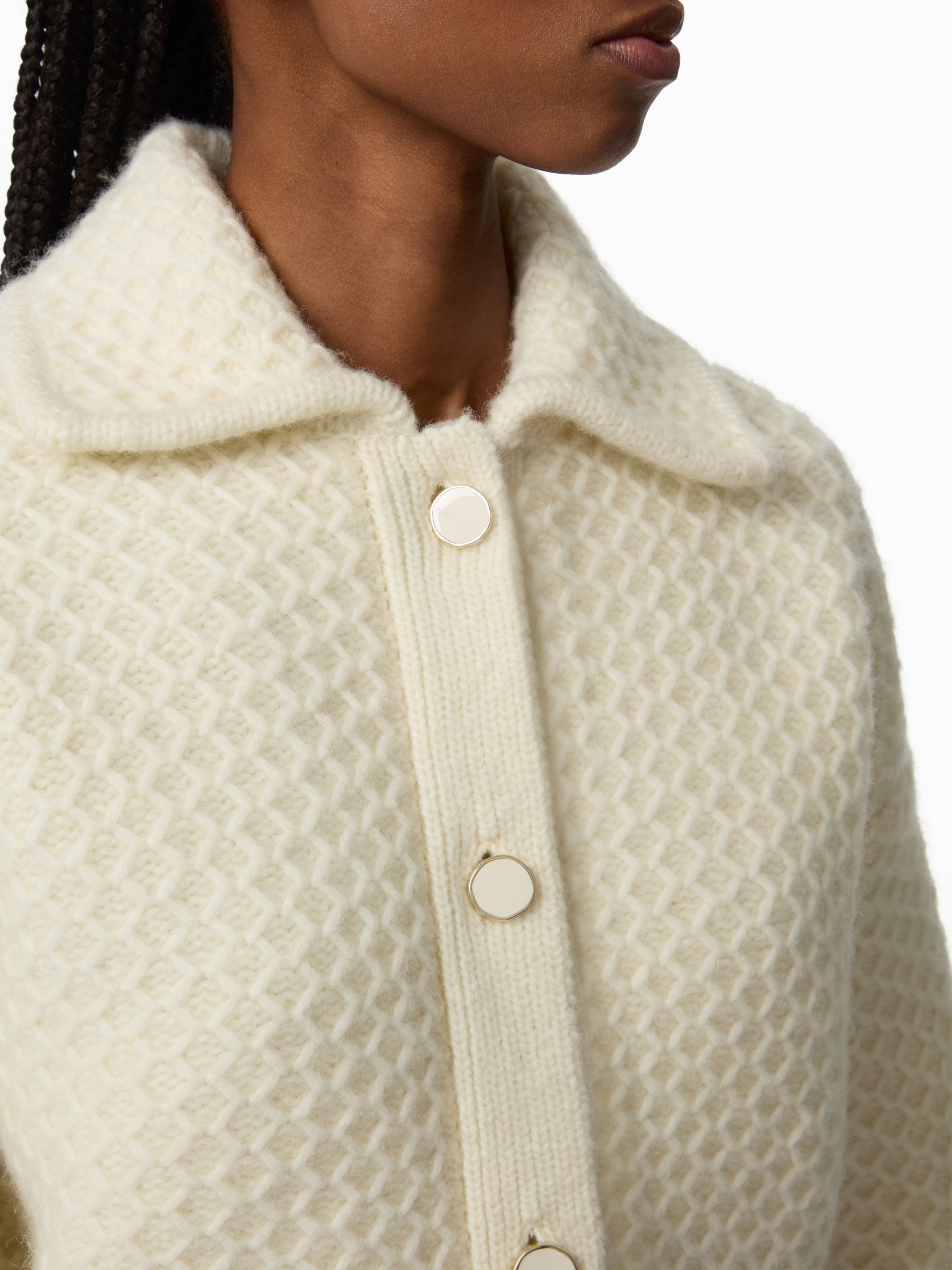 Textured Wool Cardigan - 3