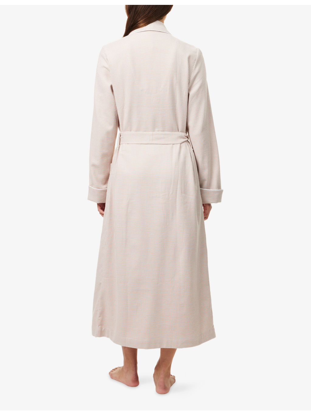 Kelburn Check-Print Cotton Robe - 3