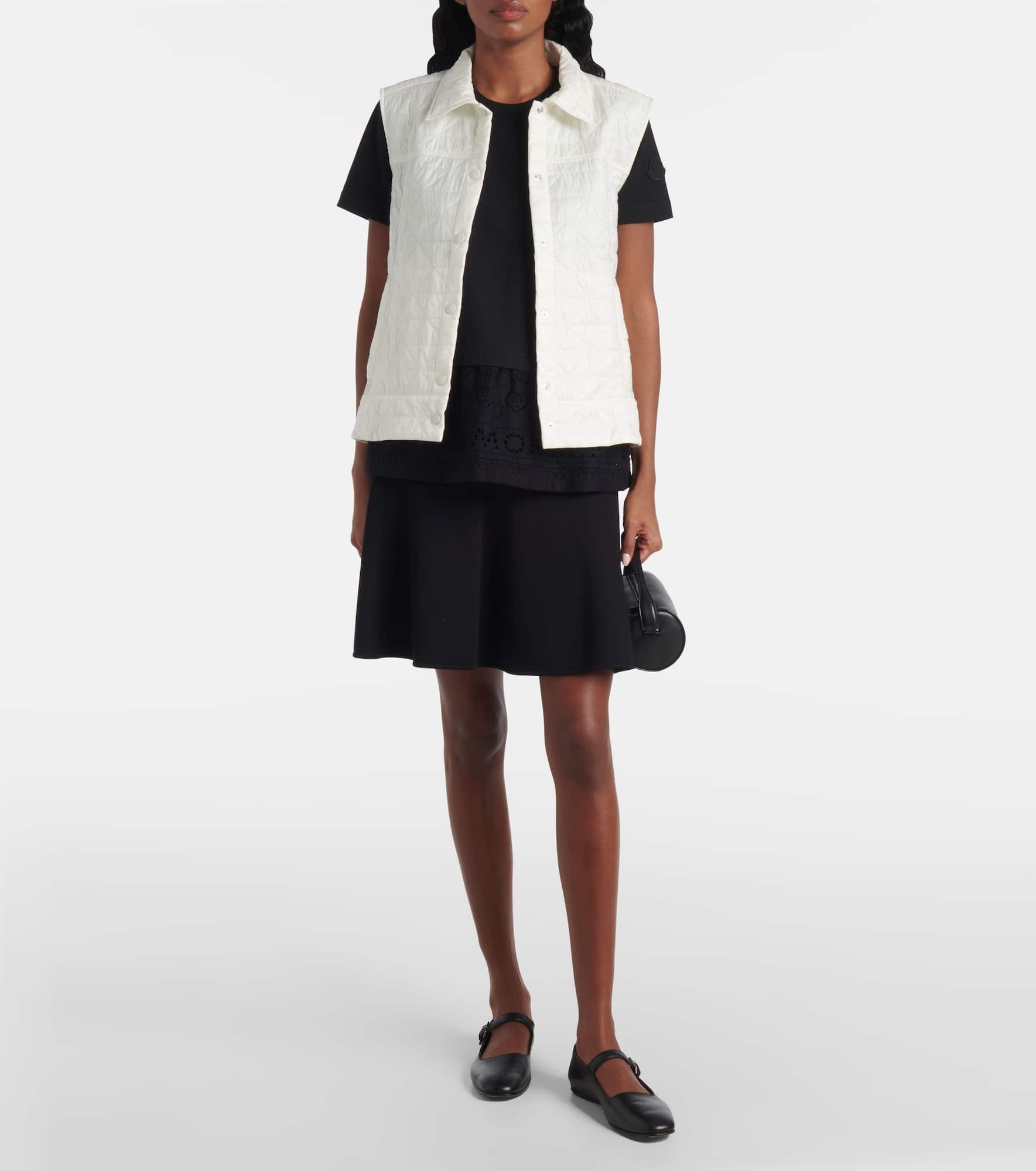 Lace-trimmed cotton T-shirt - 2