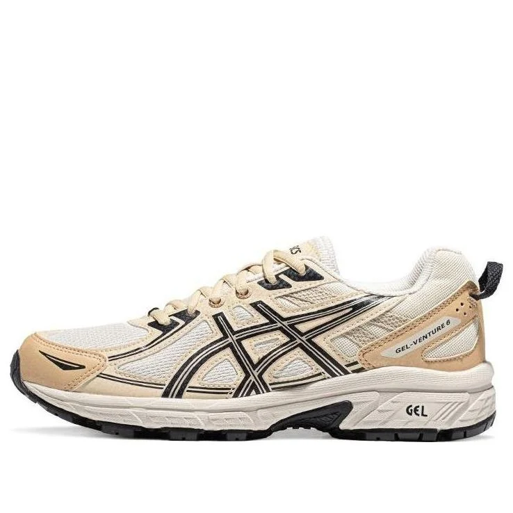 (WMNS) ASICS Gel-Venture 6 Running Shoes 'Beige Black' 1012B359-105 - 1