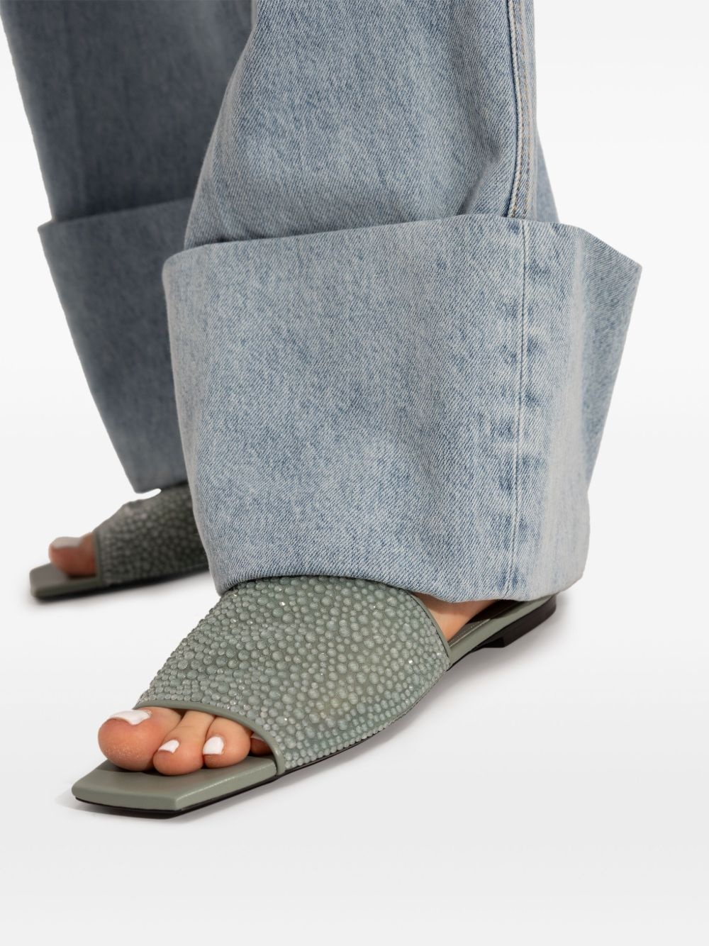 crystal-embellished sandals - 6