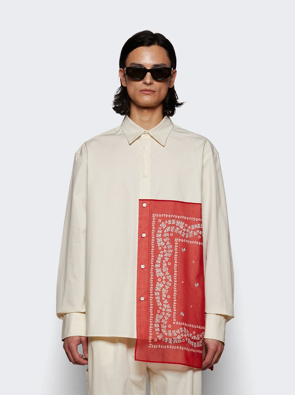 Rateau Bandana Boxy Shirt Off White - 2