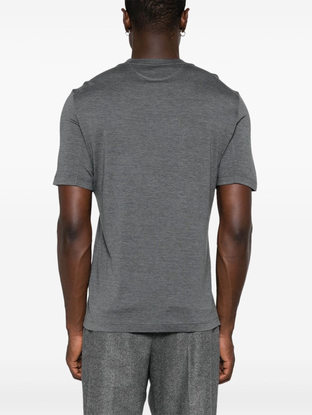 mélange-effect T-shirt - 4
