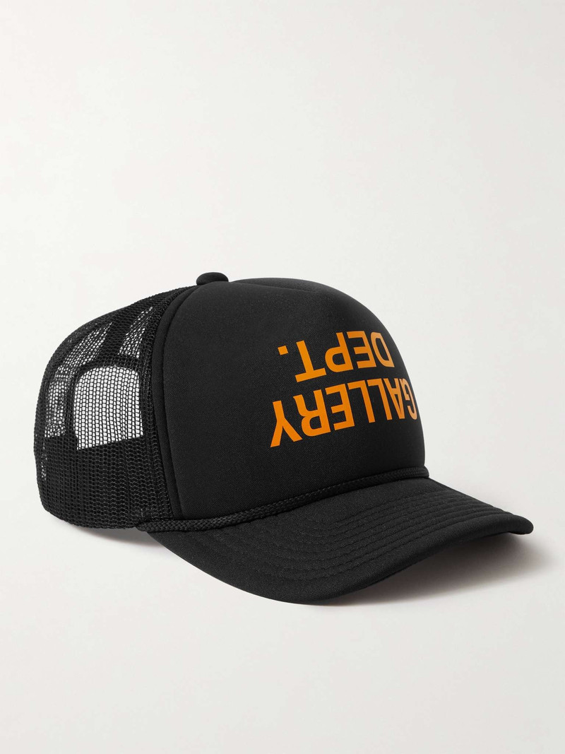 Logo-Print Twill and Mesh Trucker Cap 1