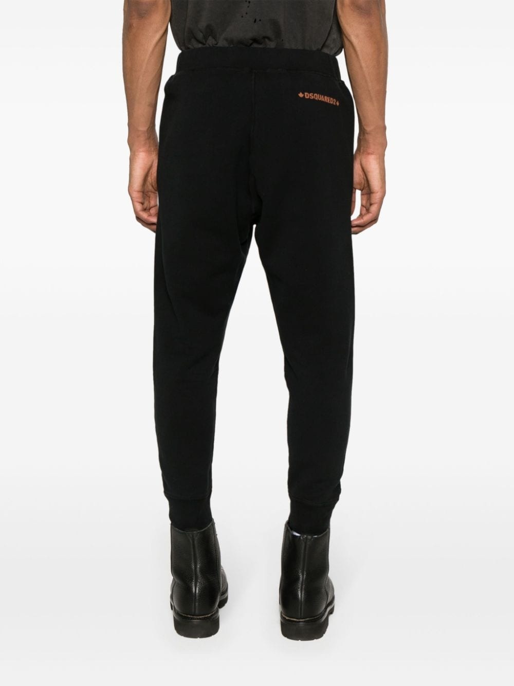 elasticated-waist track pants - 4