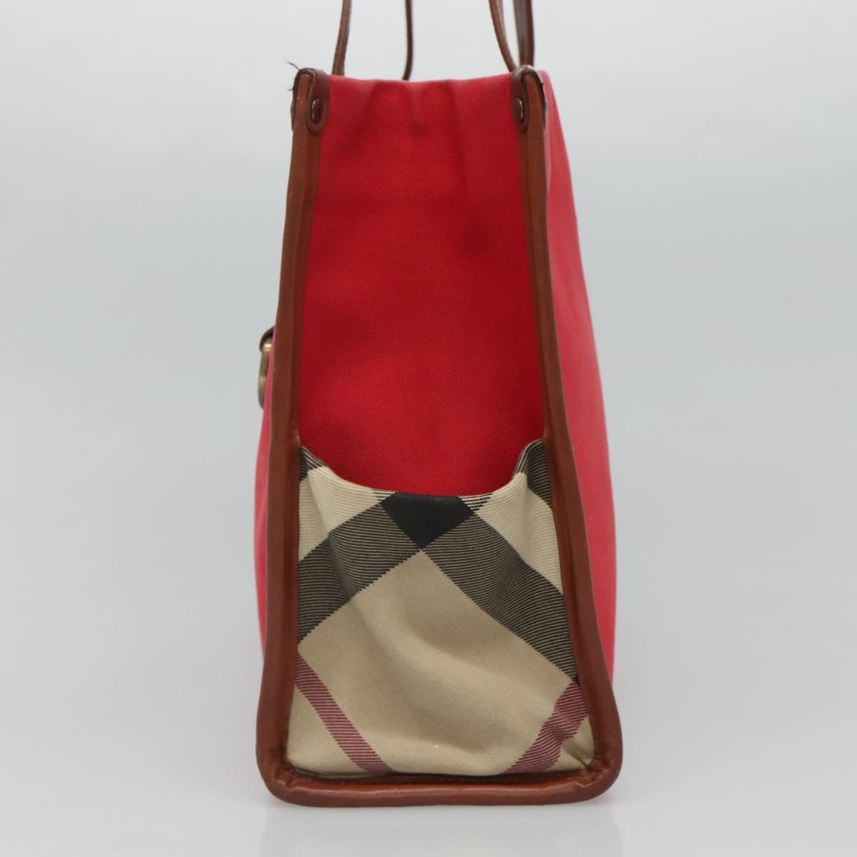 Burberry Tote Bag Canvas Red - 3