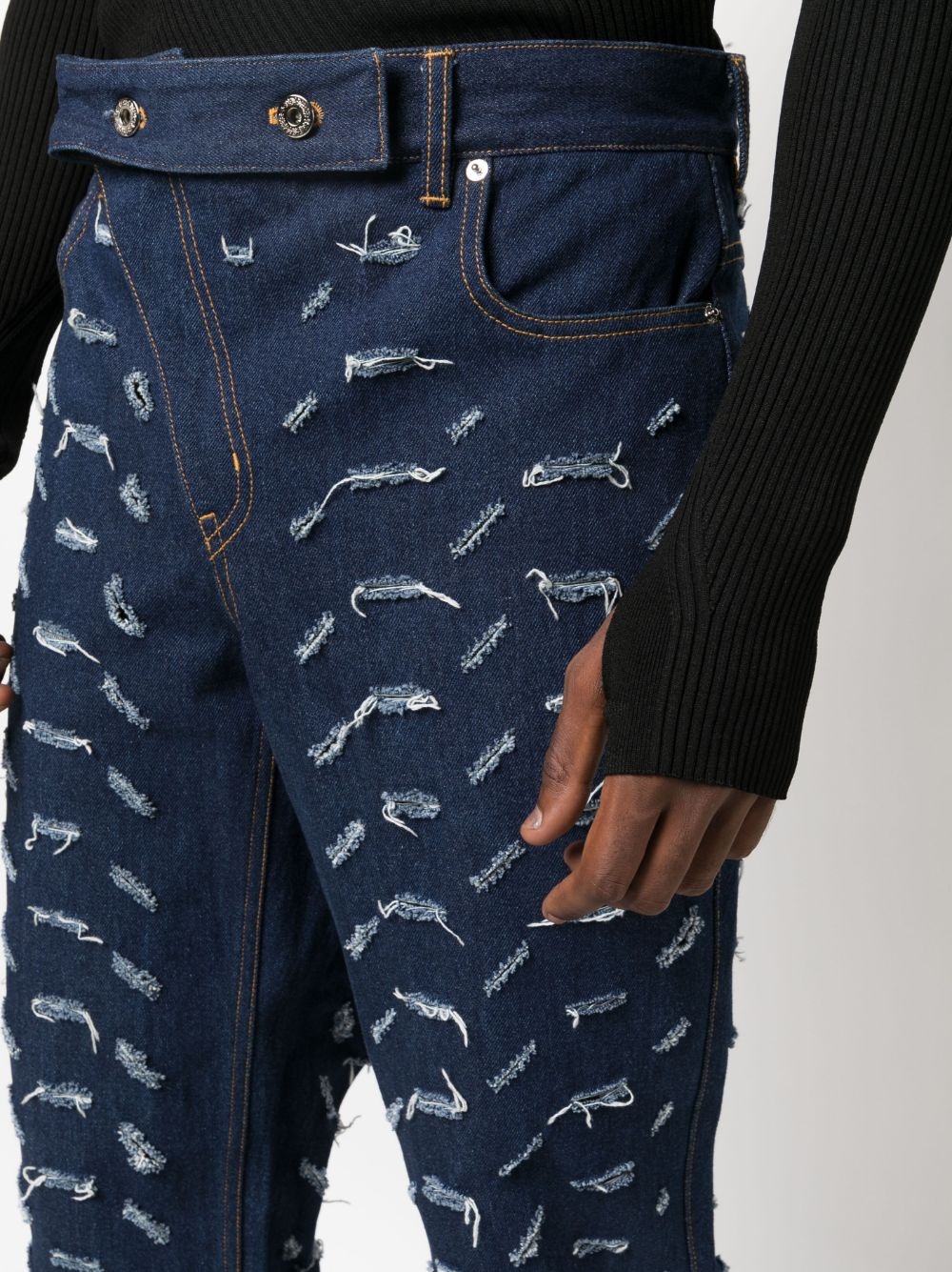 high-waist bootcut jeans - 5