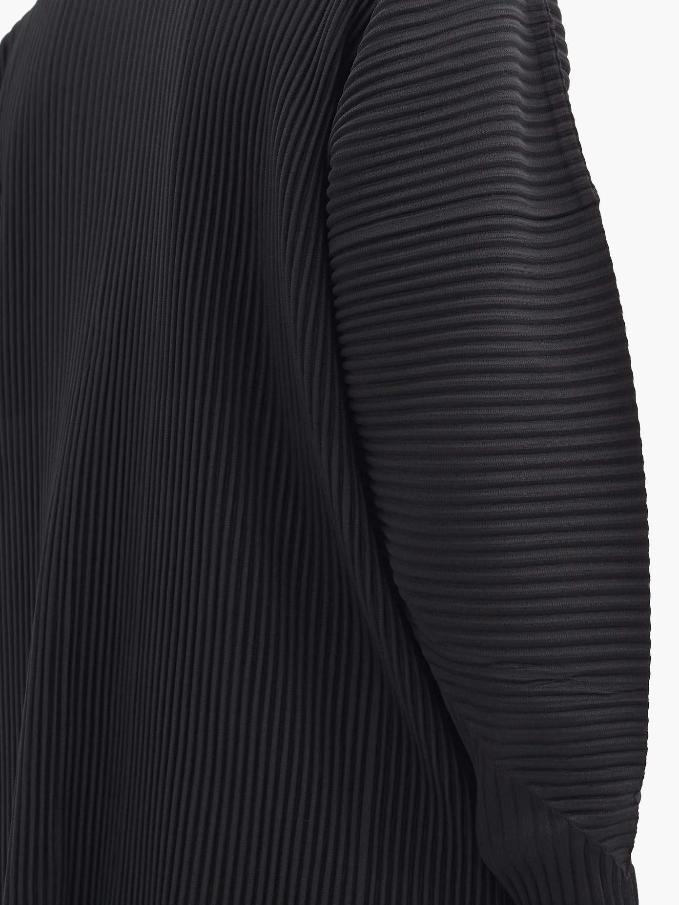 Dropped-shoulder pleated-jersey shirt - 4