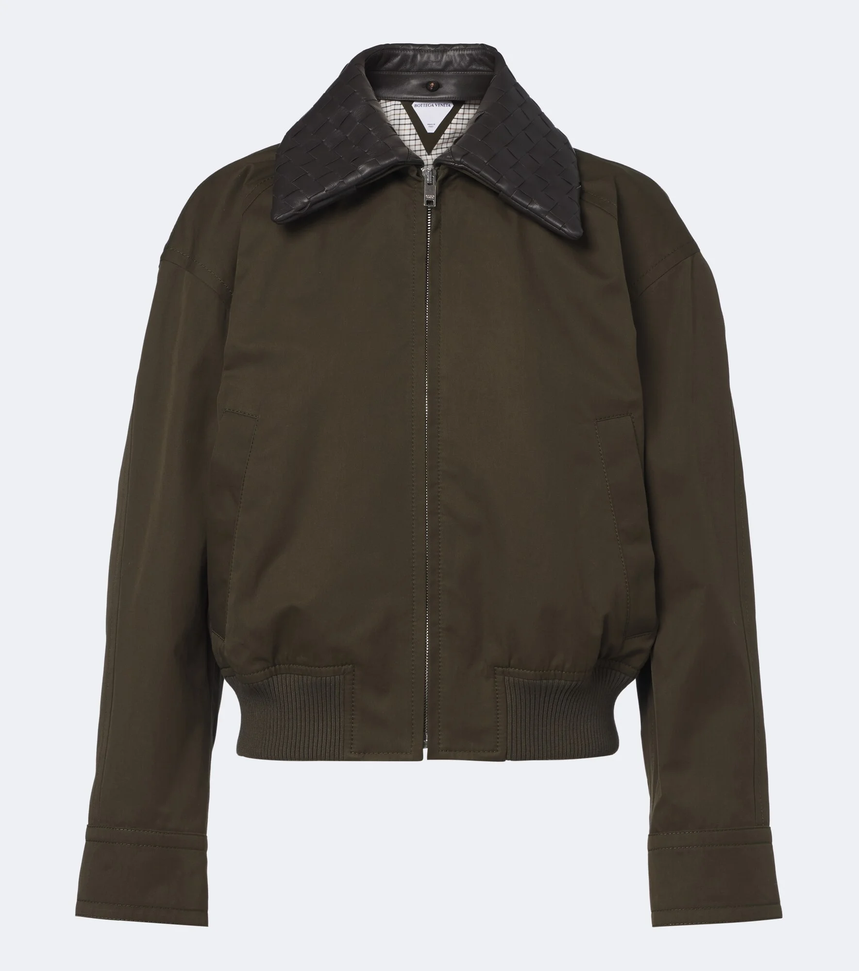 Intrecciato cotton blouson jacket - 1
