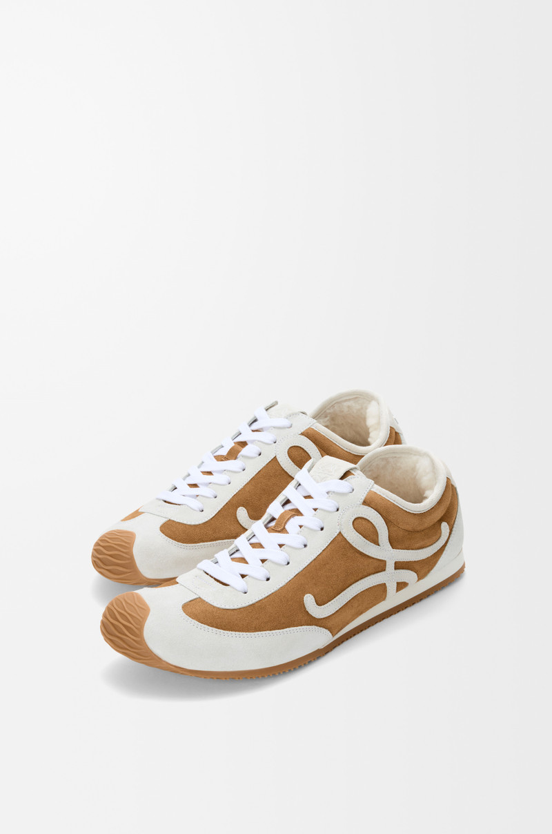 Loewe Ballet Runner 2.0 in suede and shearling outlook
