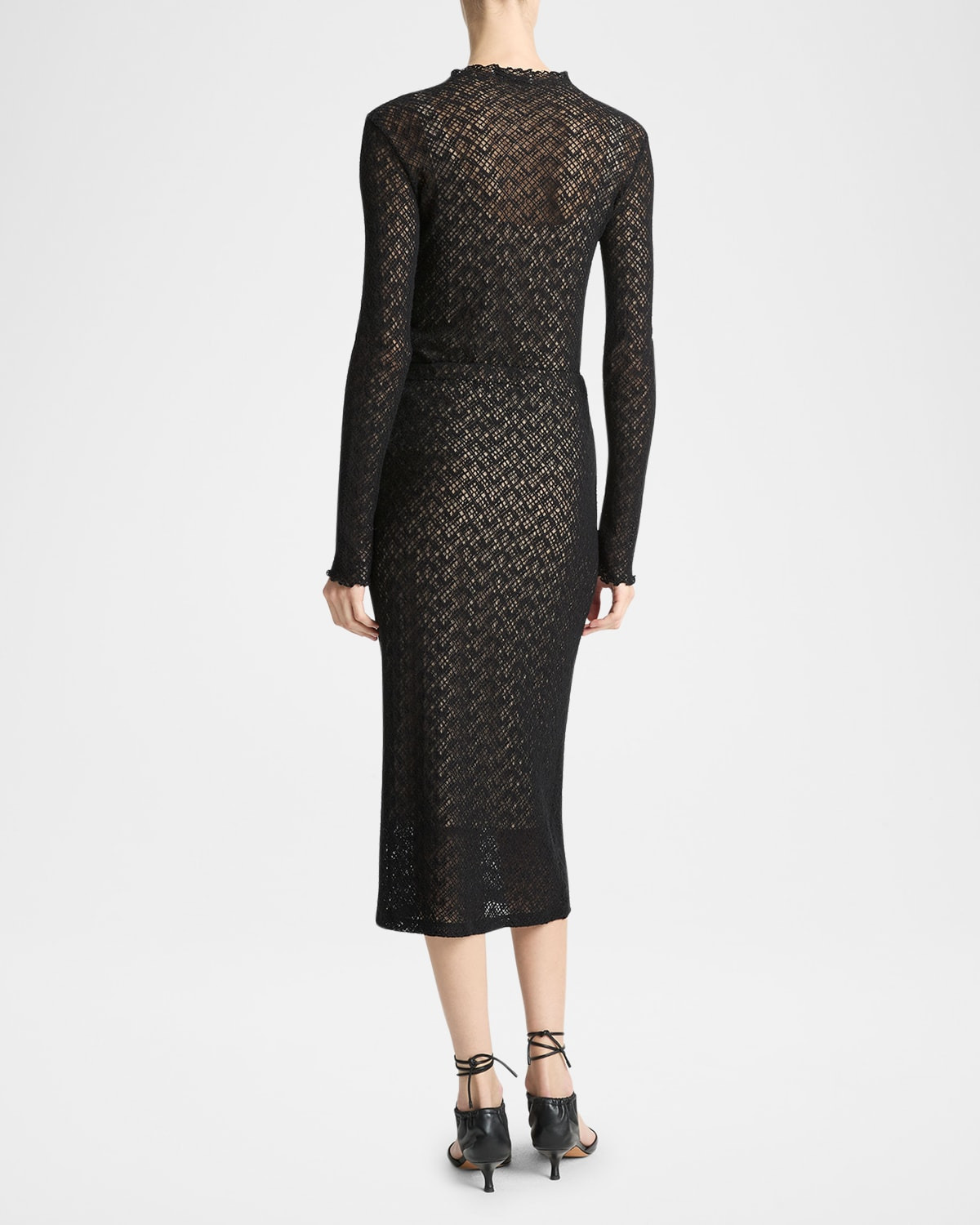 Lace Midi Skirt - 3