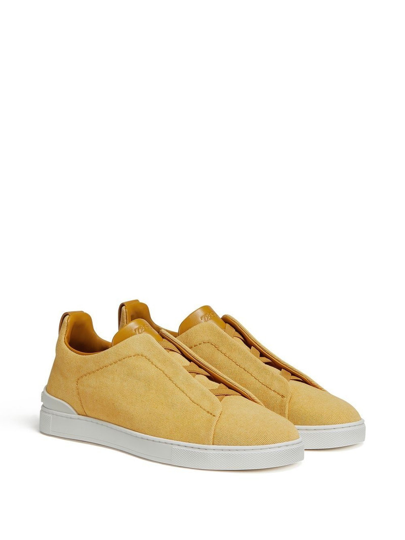 ZEGNA Triple Stitch canvas sneakers outlook