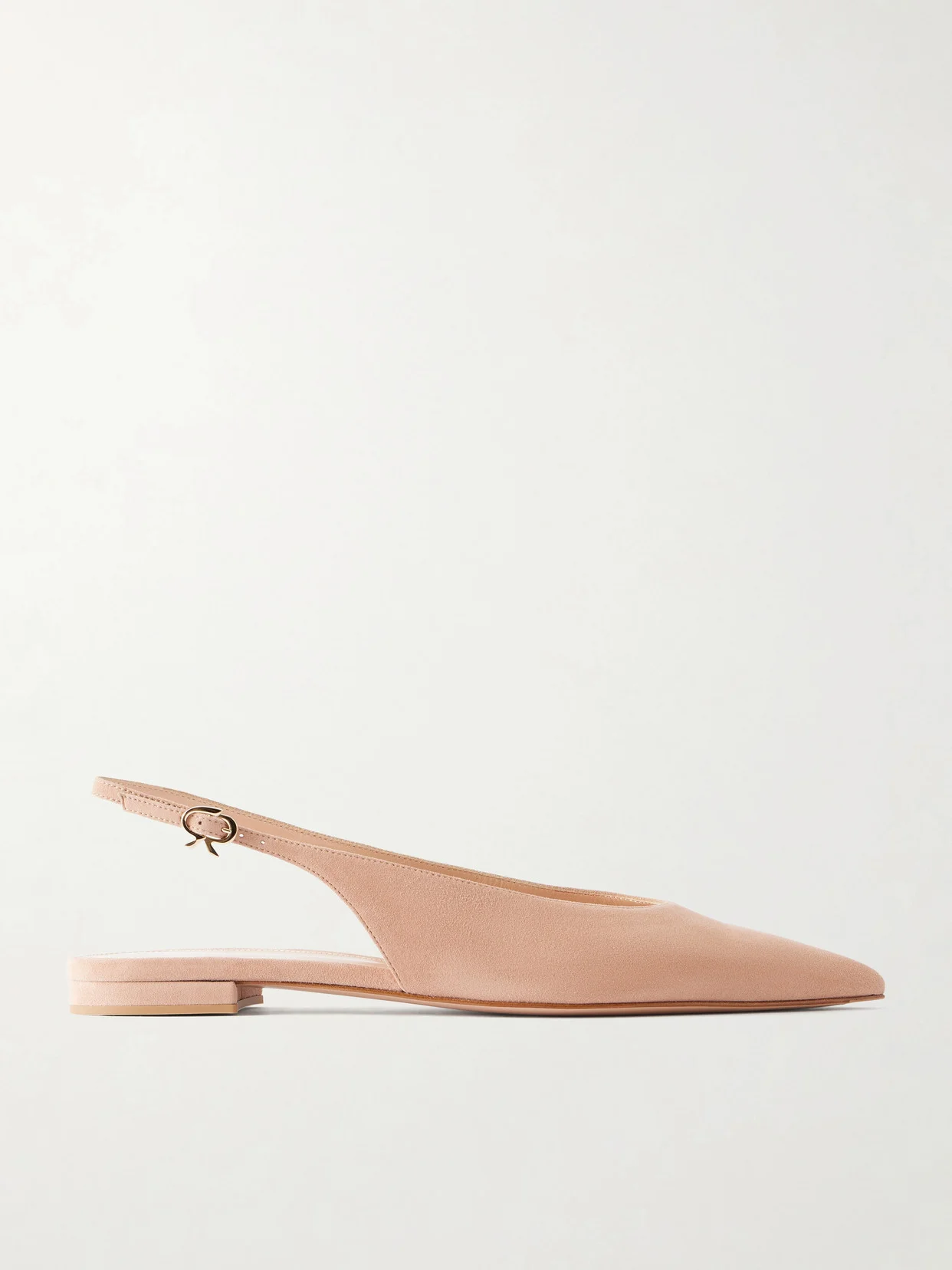 Robbie Suede Slingback Ballet Flats - 1