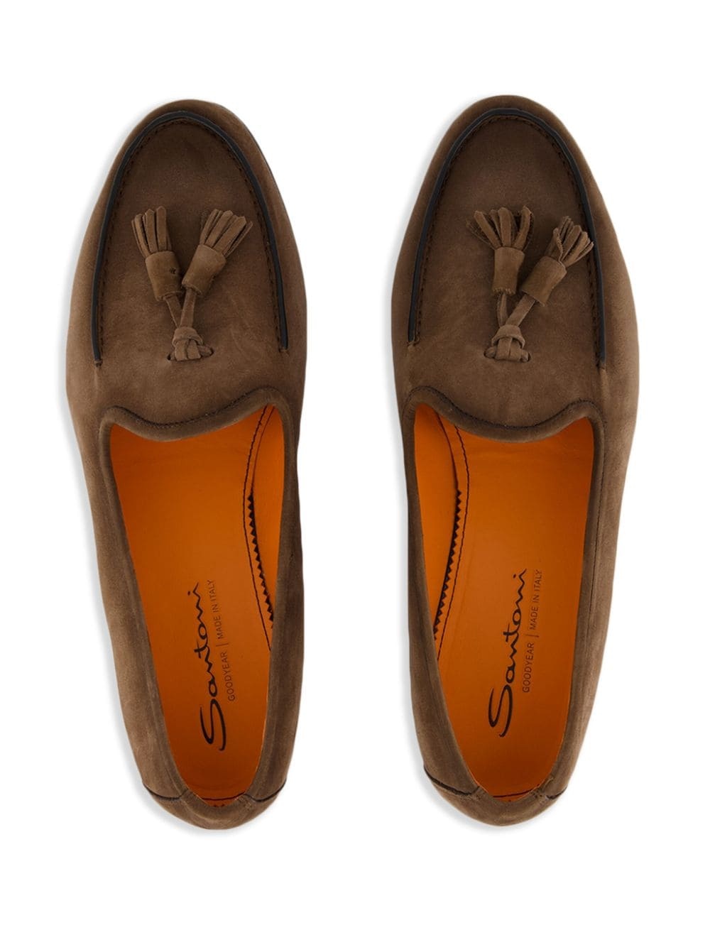 tassel-detail suede loafers - 4