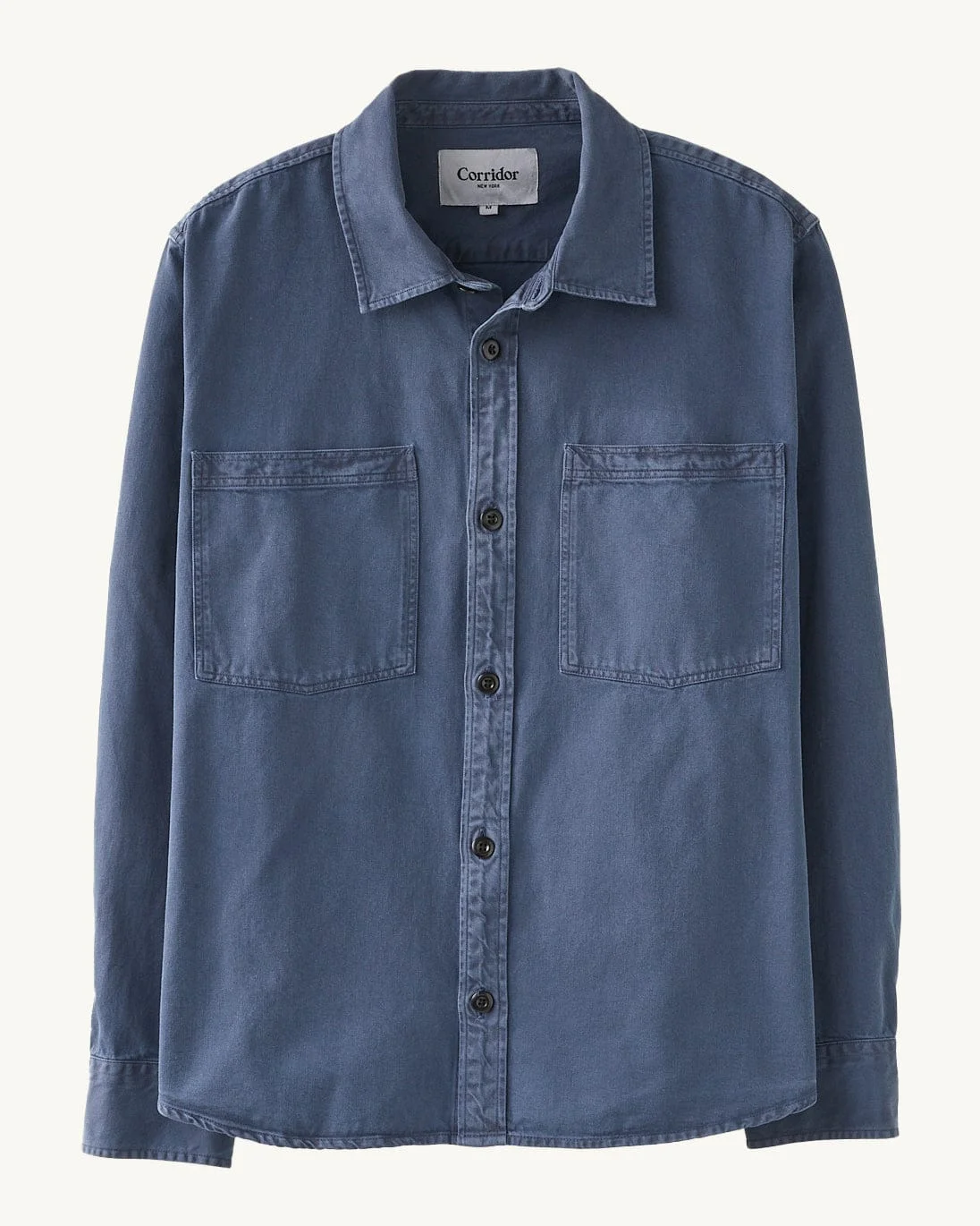 GARMENT DYE TWILL LS - NAVY - 1