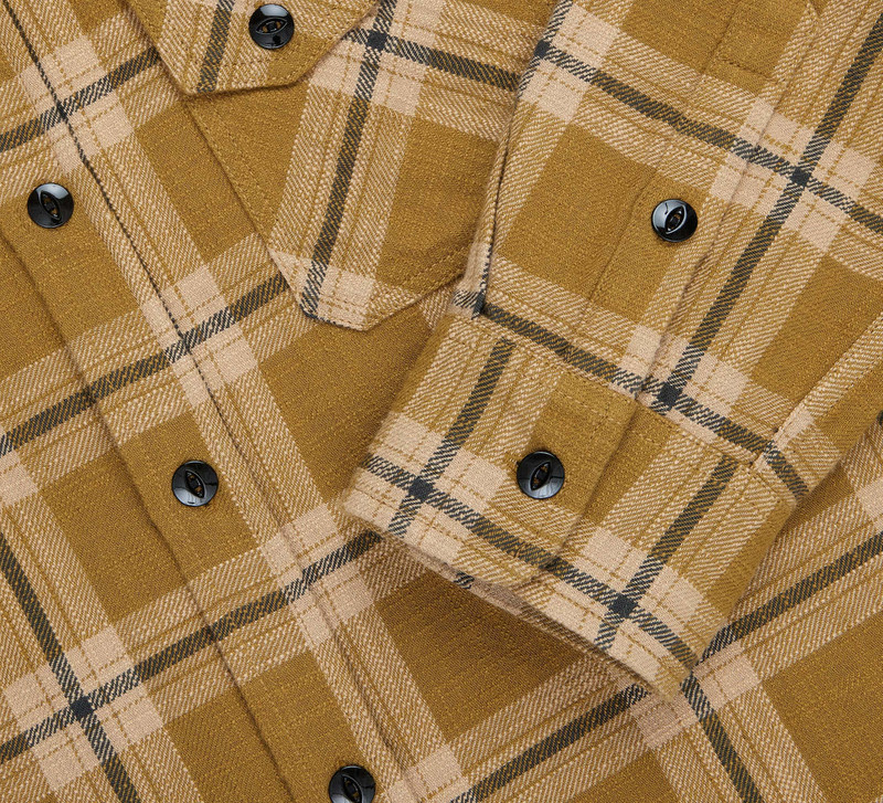 Crosscut Flannel - Coyote Slub Check 4