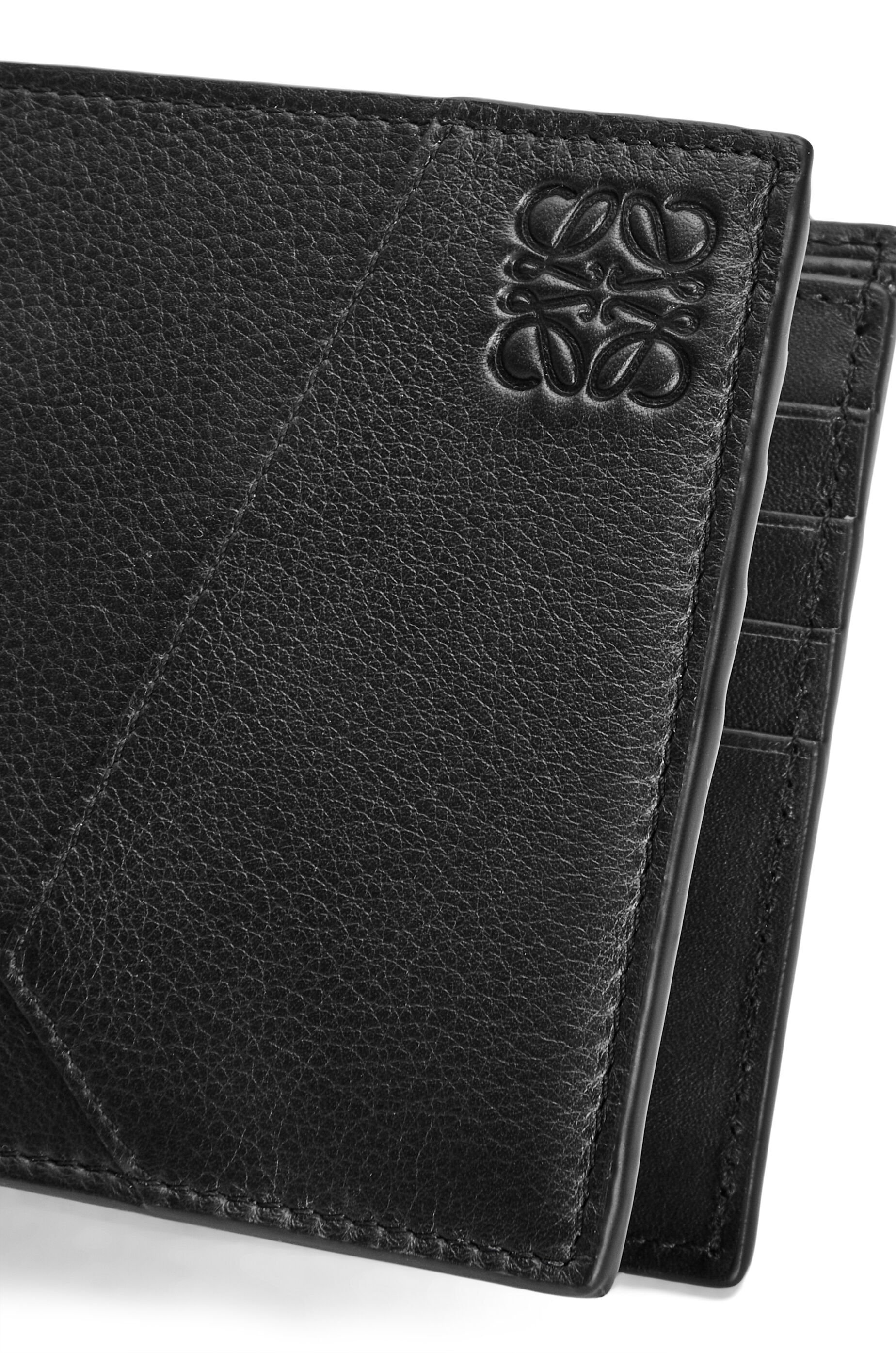 Puzzle bifold wallet in classic calfskin - 5