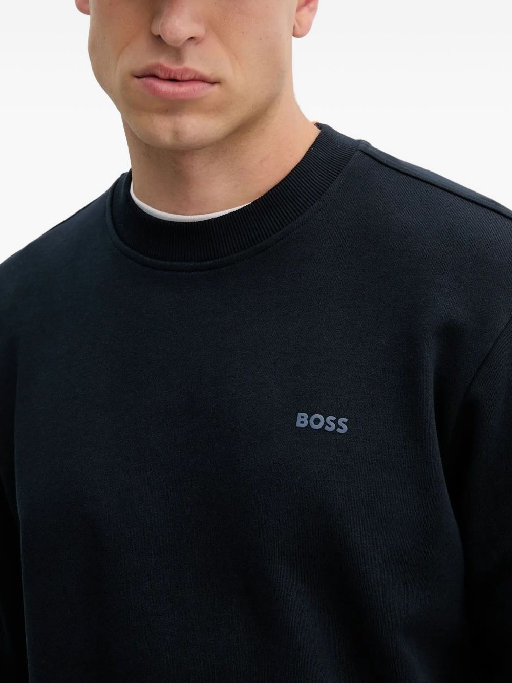 logo-print crew-neck sweatshirt - 3