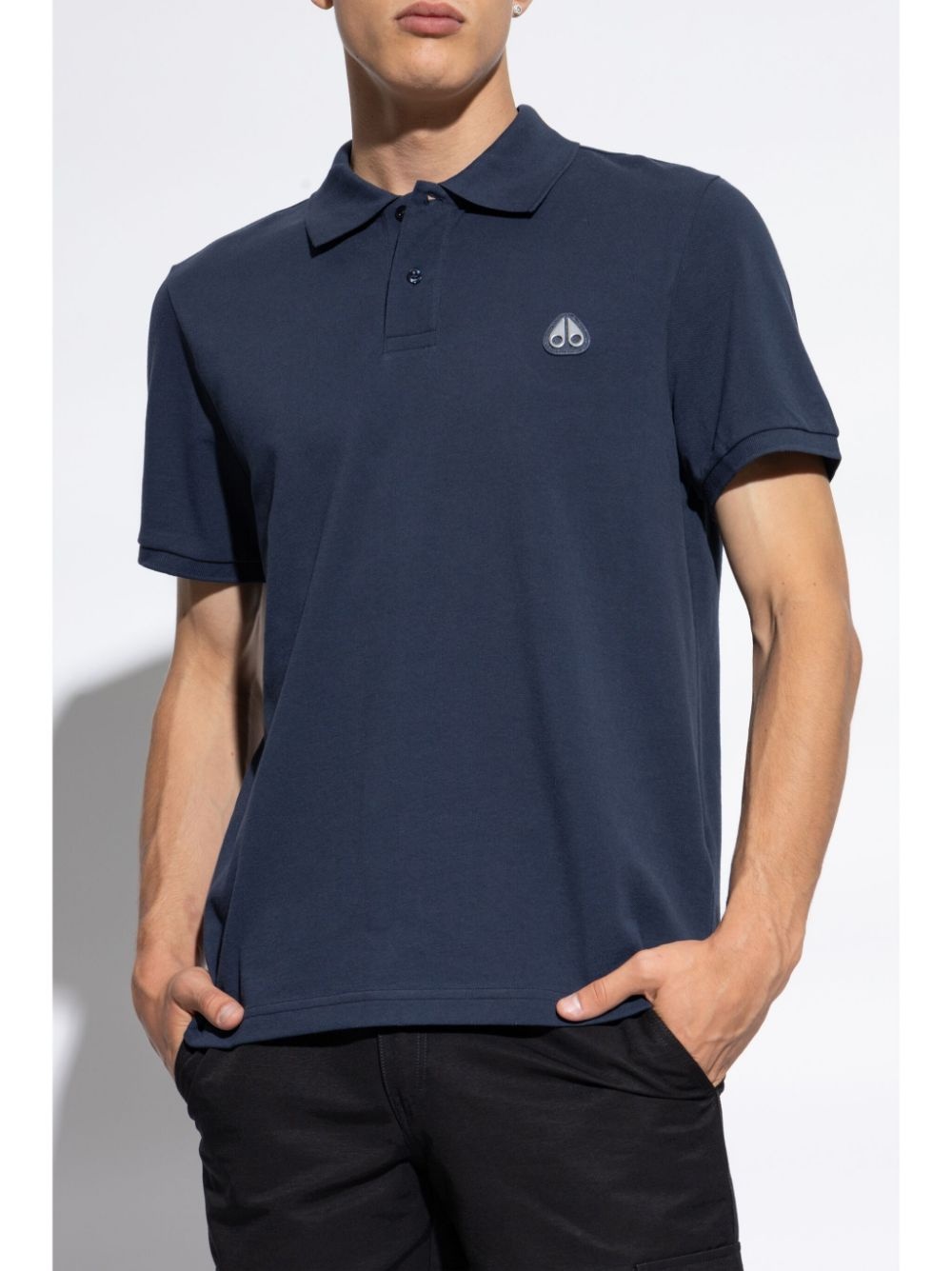 logo-appliqué polo shirt - 3