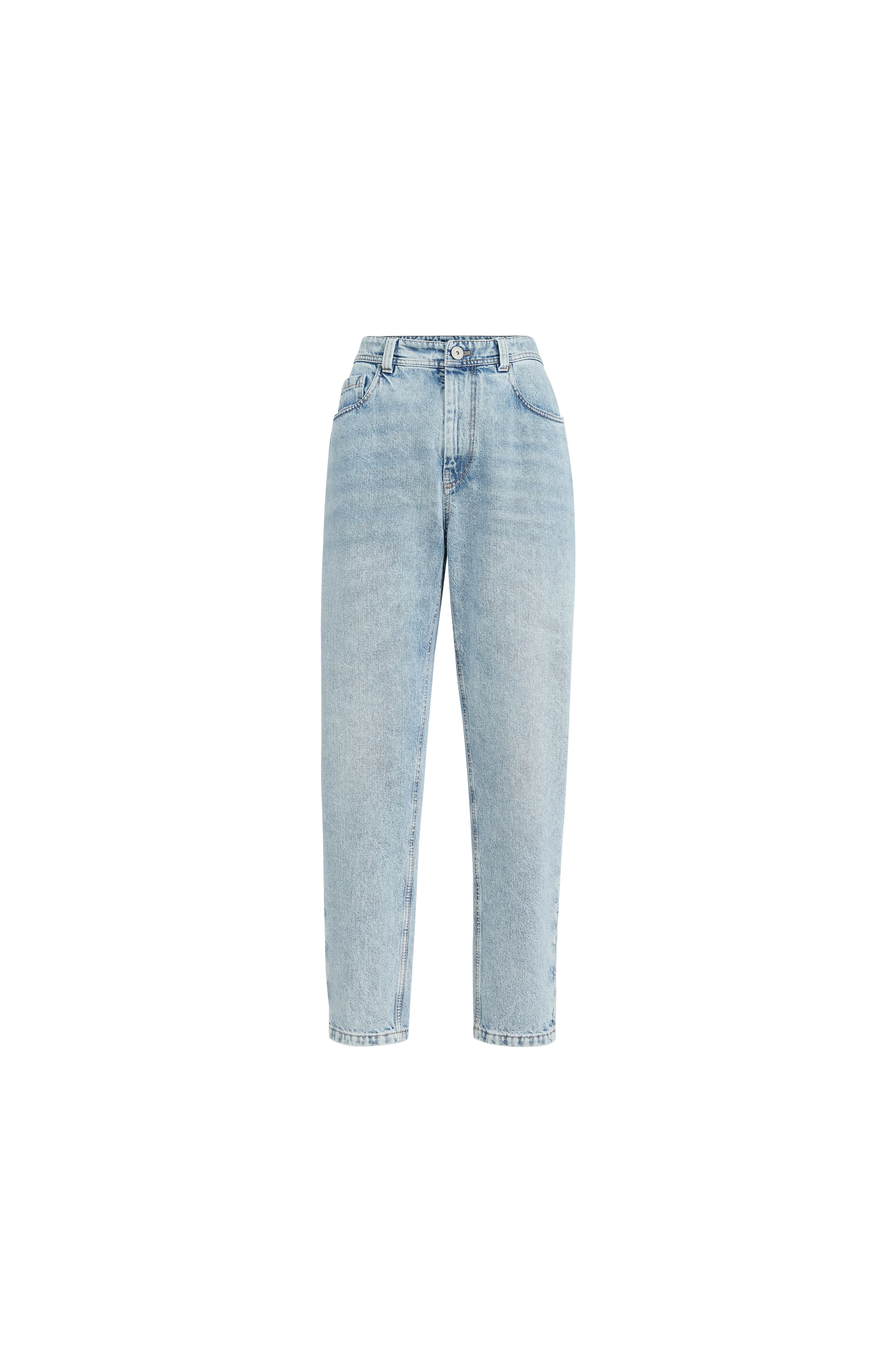 Brunello Cucinelli Baggy Tapered trousers in Light Denim at Nordstrom - 1