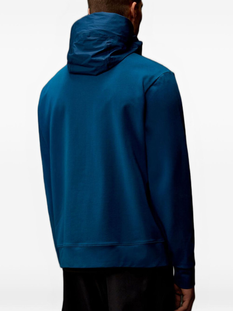 metropolis series stretch fleece mixed hooded sweatshirt 3