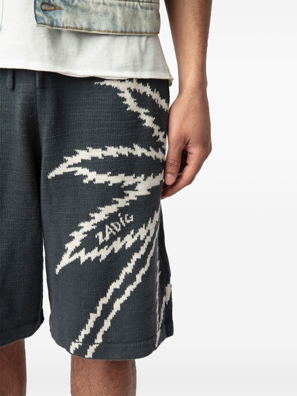 Pazzo palm-print shorts - 6