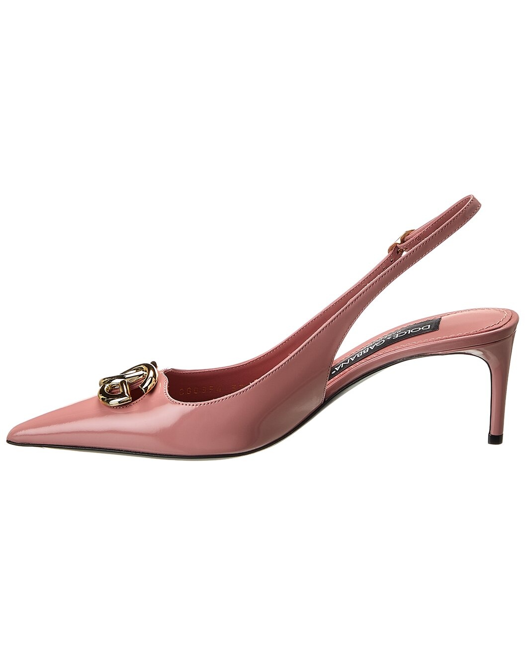 Dolce & Gabbana DG Logo Patent Slingback Pump - 2