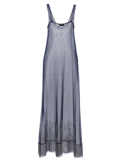 Paco Rabanne Studded Mesh Dress Dresses Blue outlook