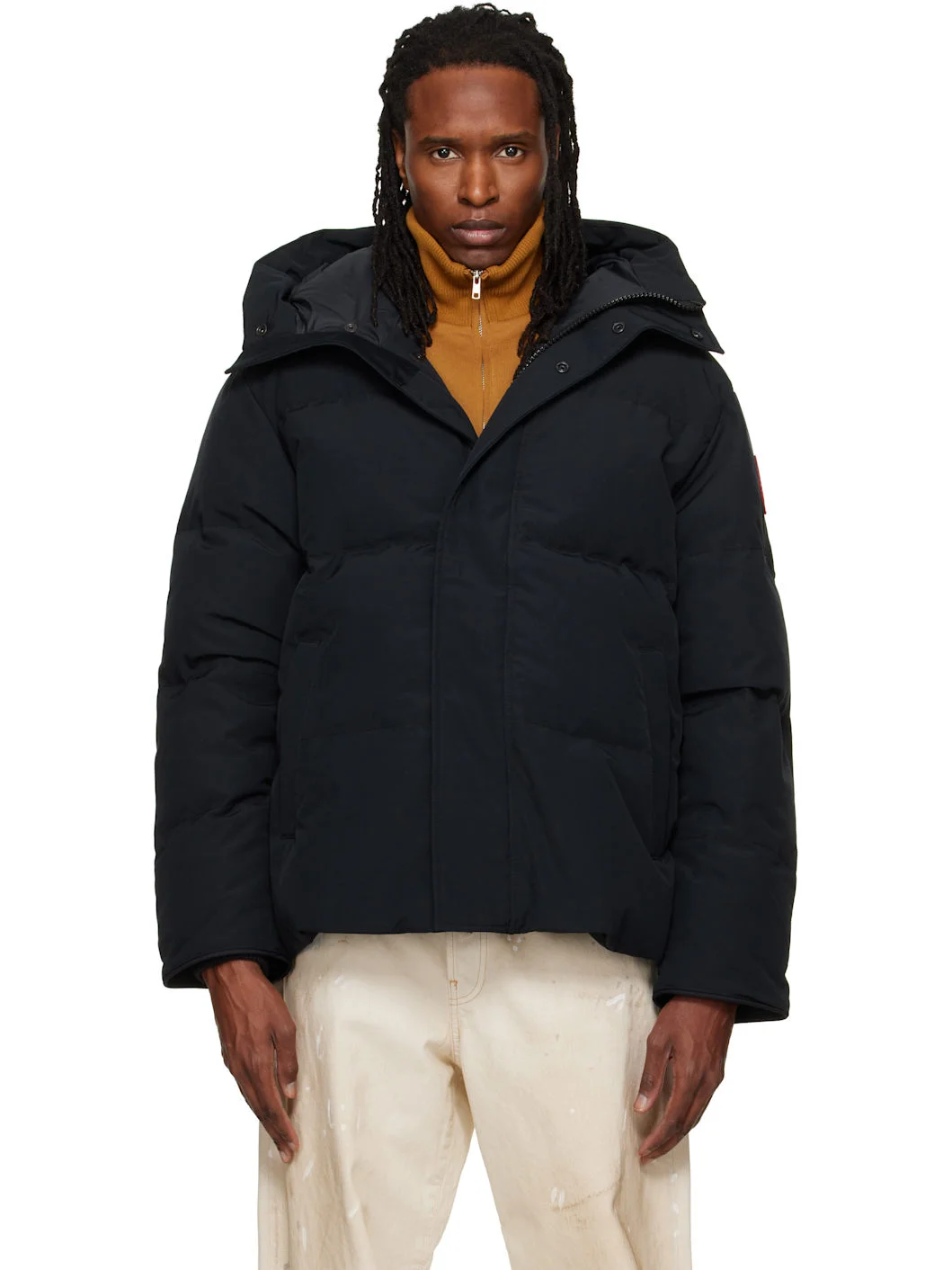 Black Seymour Down Coat - 1