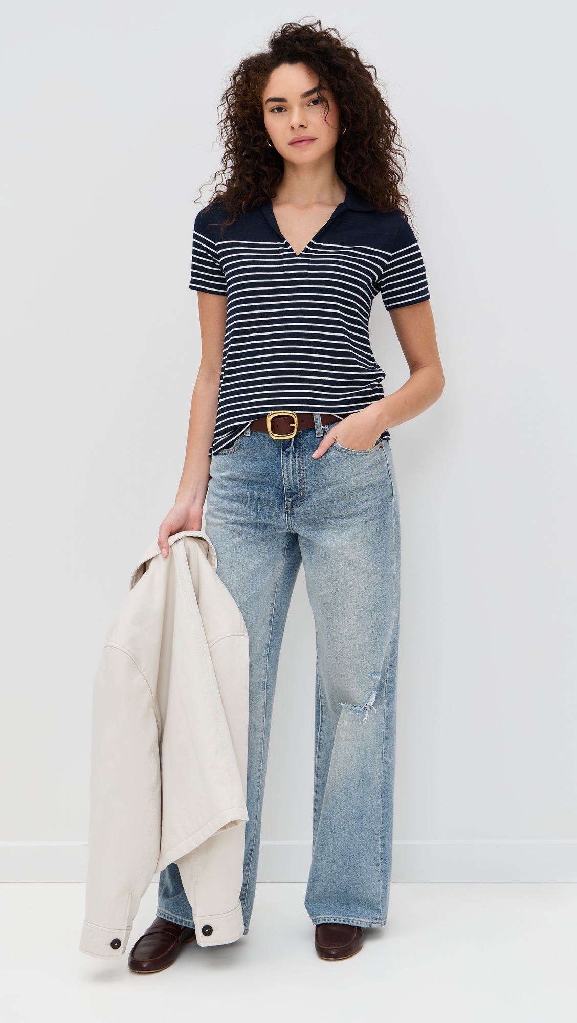 The Knit Stripe Polo - 4
