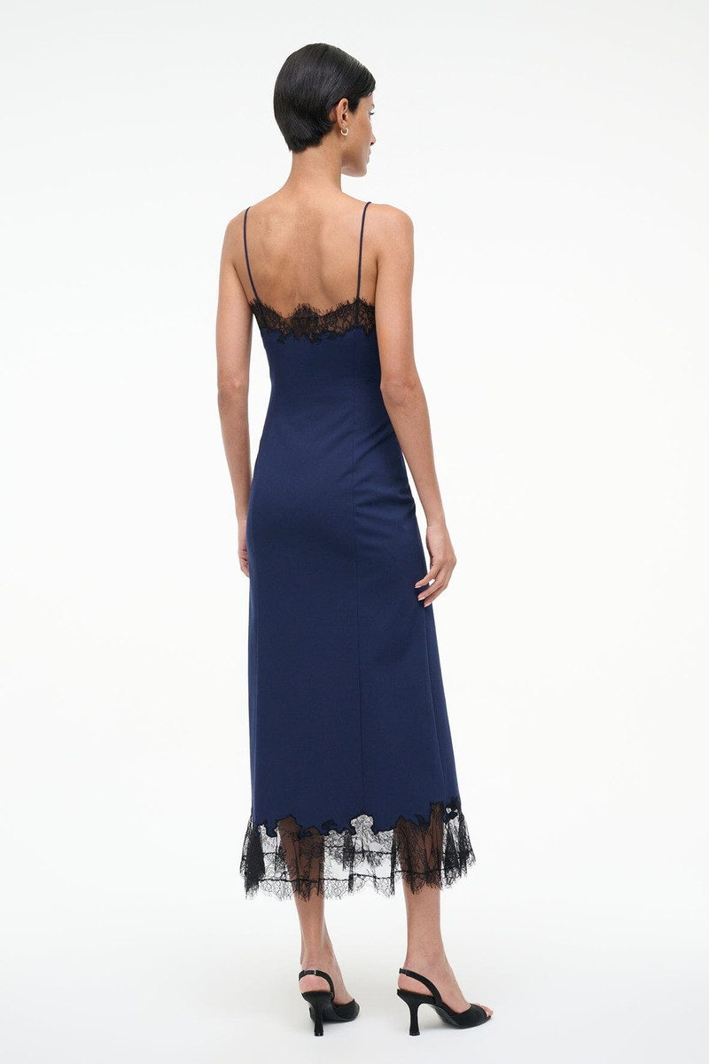 STAUD NADIA DRESS NAVY 5