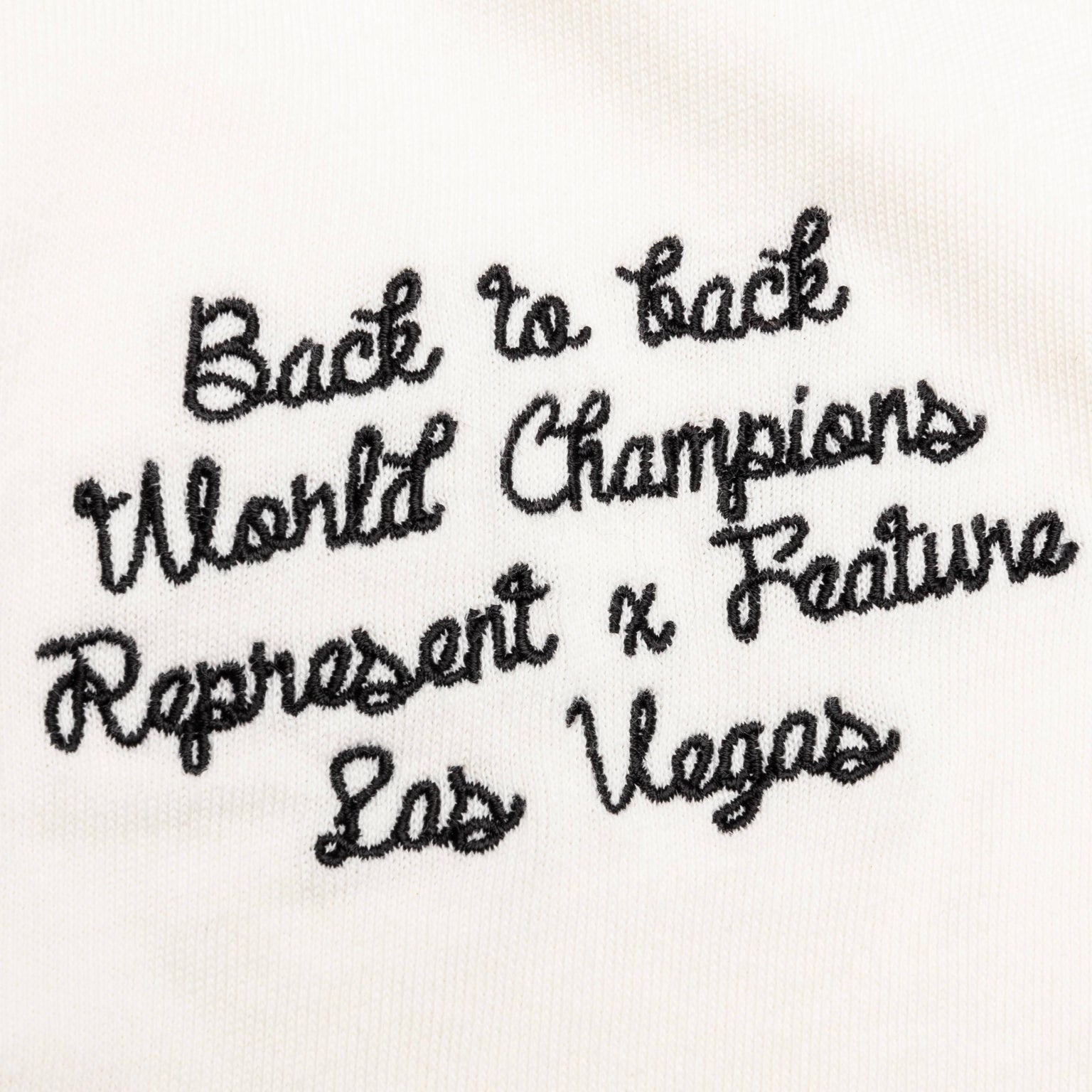 FEATURE X REPRESENT CHAMPIONS T-SHIRT - FLAT WHITE - 4