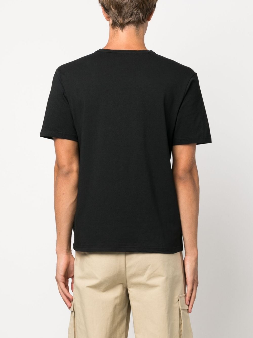 plain stretch-cotton T-shirt - 4