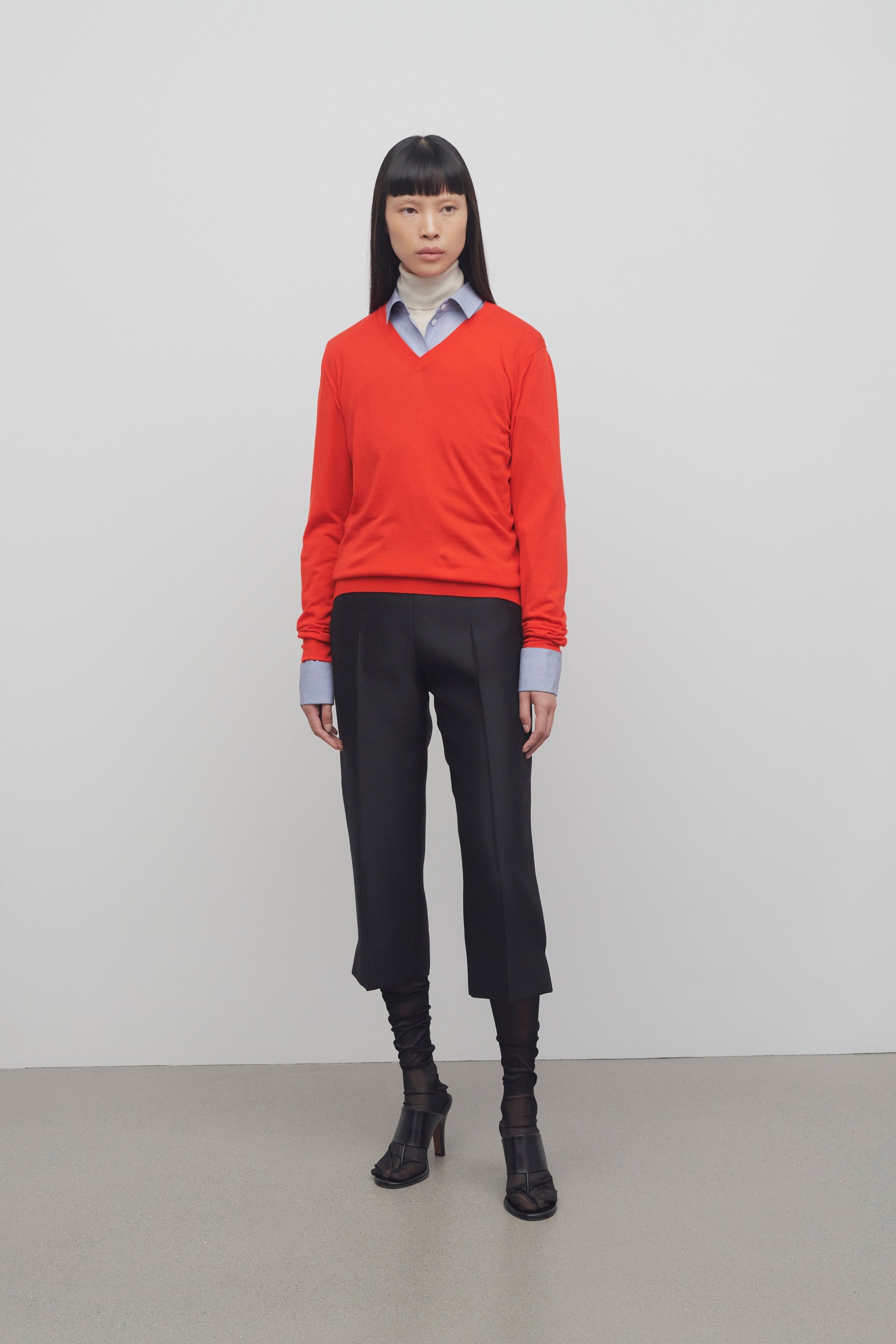 Adelie Pant in Wool and Silk - 3