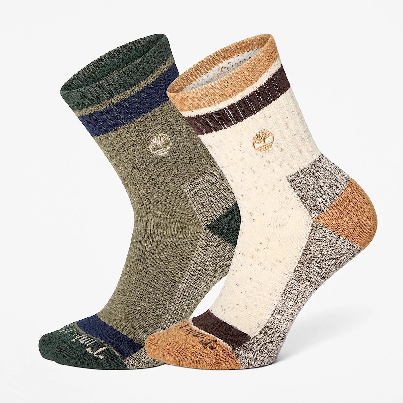 Speckled 2-Pack Mid Crew Sock - 1