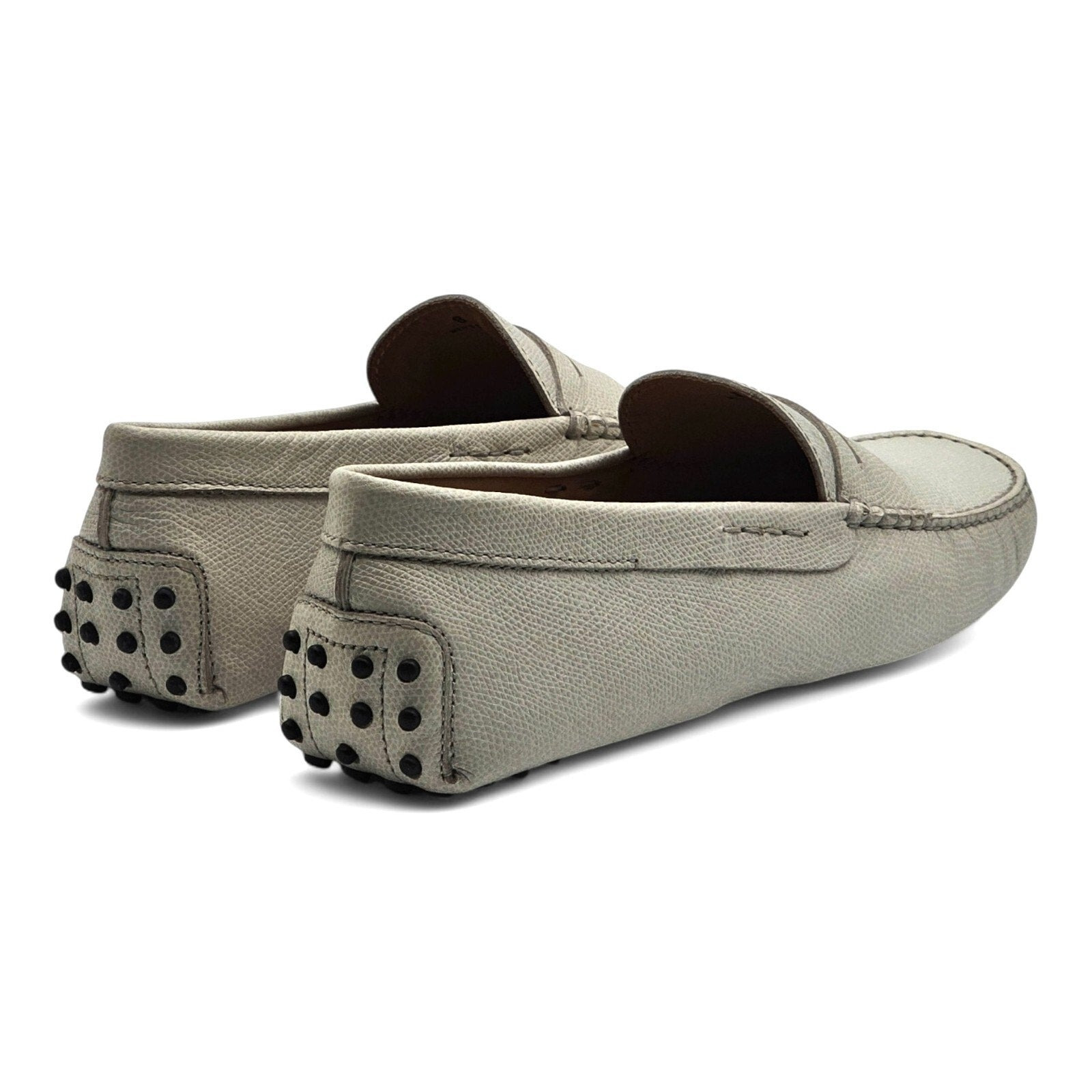 Tod's Driving Shoes City Gommino Leather Loafers Gray US 9.5 UK 8 - 6