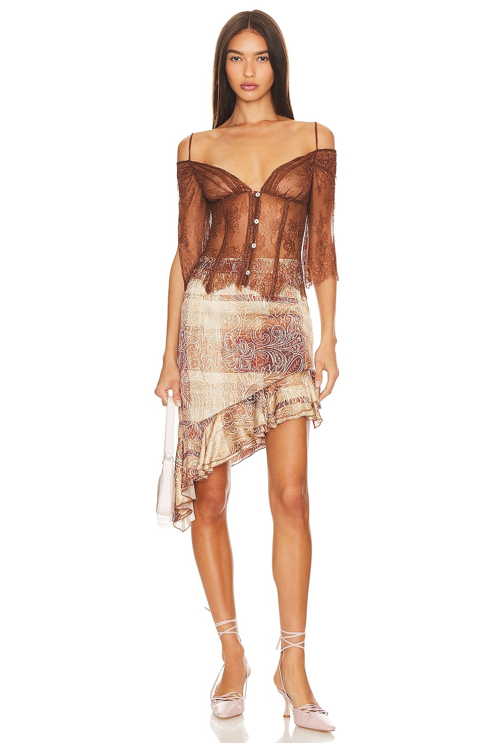 Lace Off Shoulder Top - 4