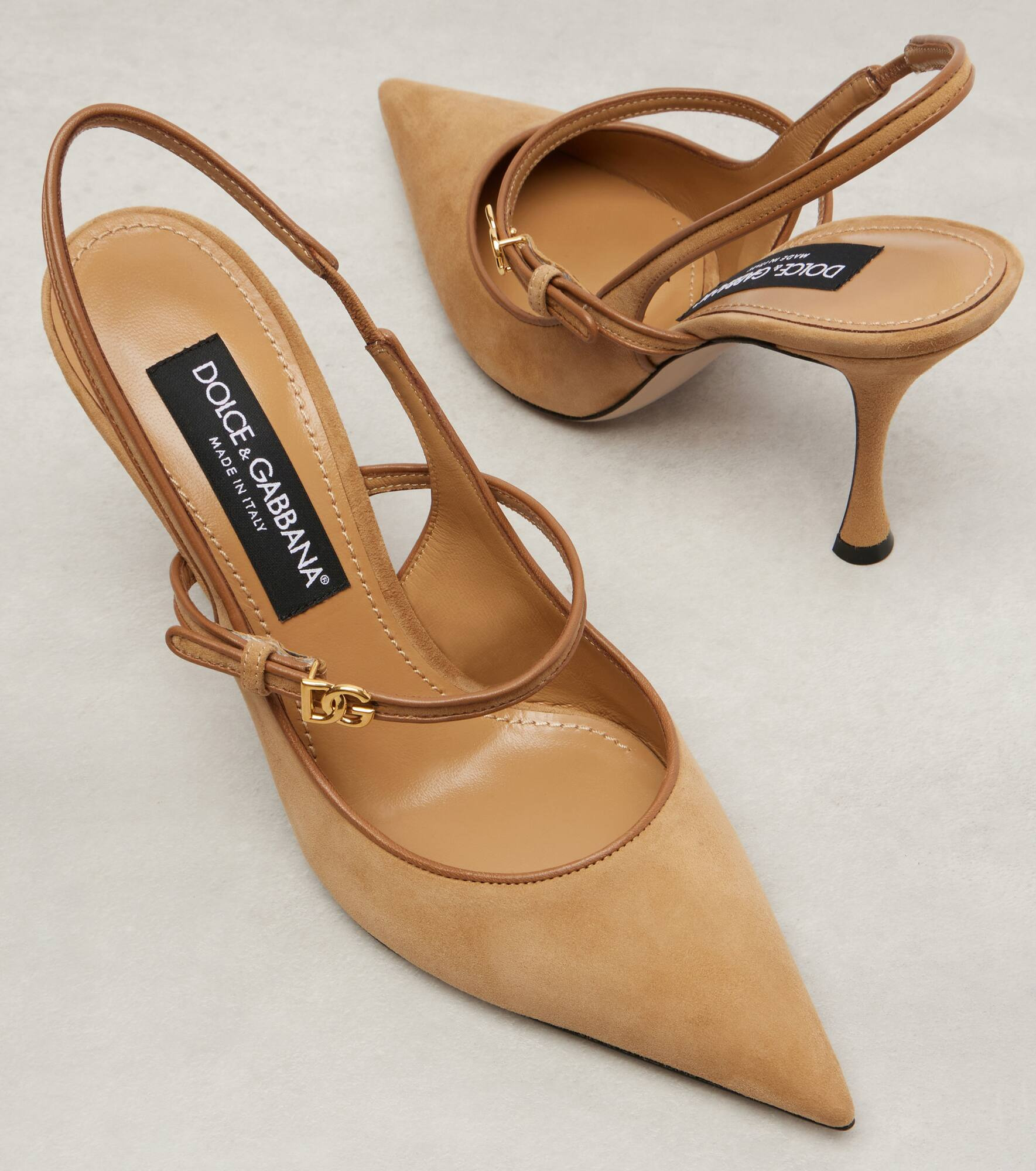 DG 90 suede slingback pumps - 5