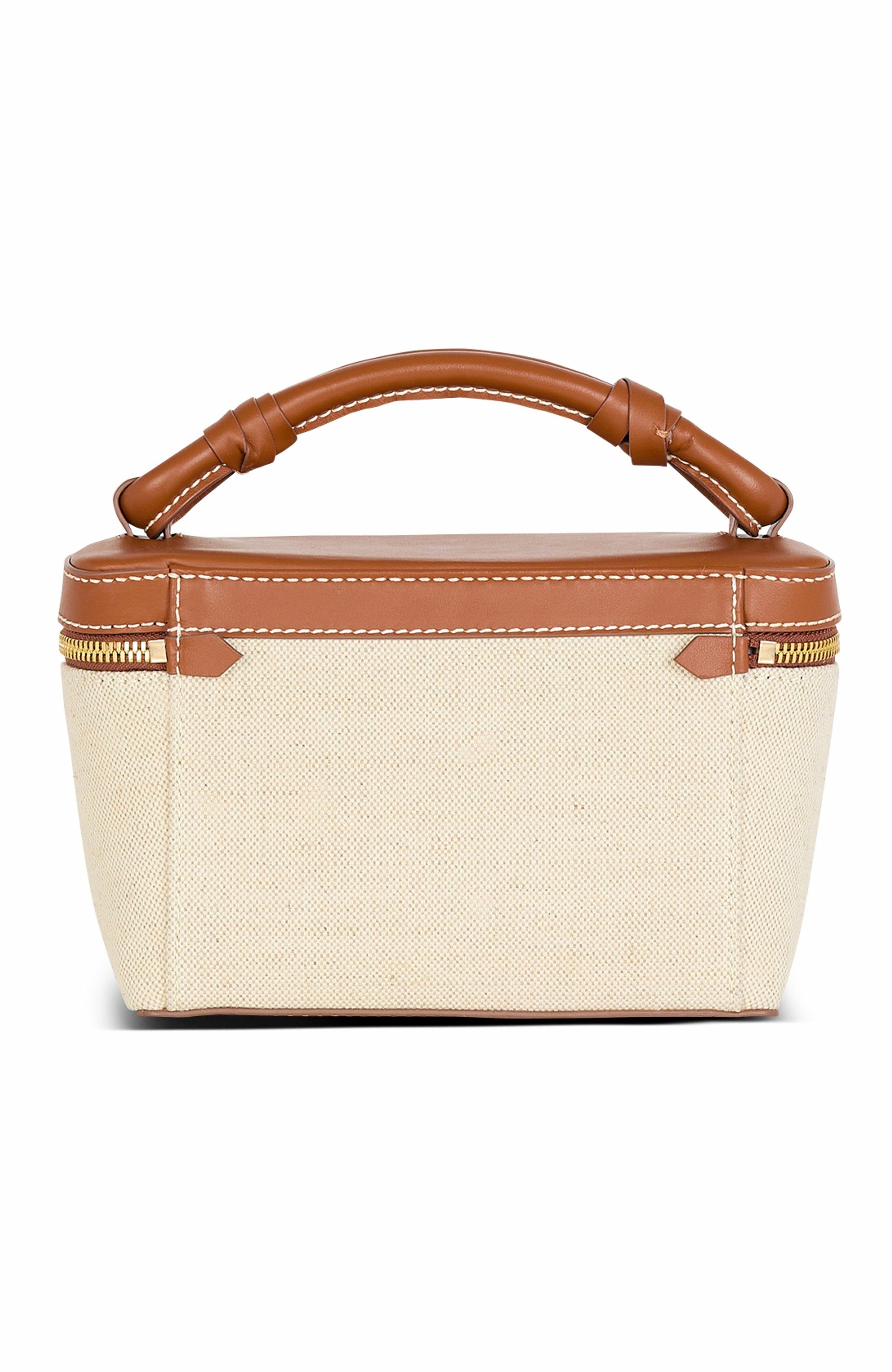 Balmain B-Army Vanity Case in canvas and leather in Beige at Nordstrom - 2