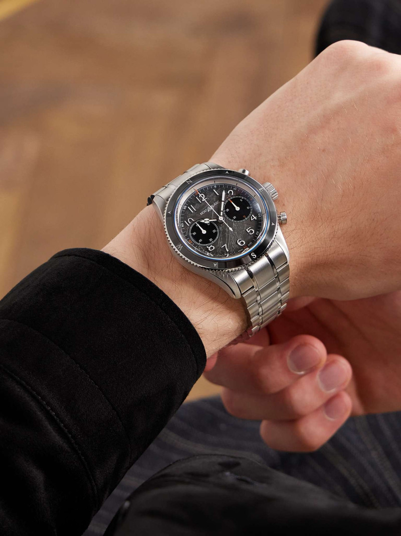 Montblanc 1858 0 Oxygen The 8000 Automatic Chronograph 42mm Stainless Steel Watch, Ref. No. 130983 outlook
