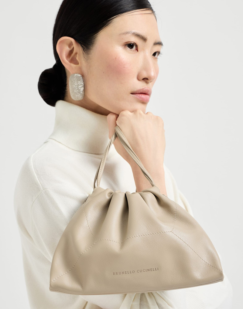 BC Duo pouch bag in calfskin with monili 4
