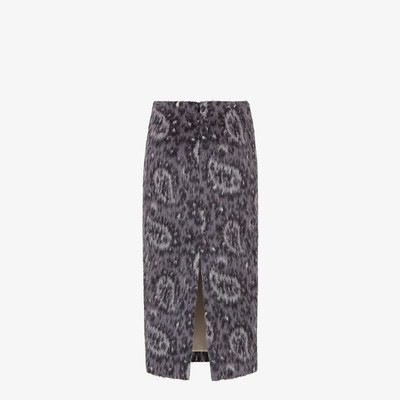 FENDI Gray wool skirt outlook