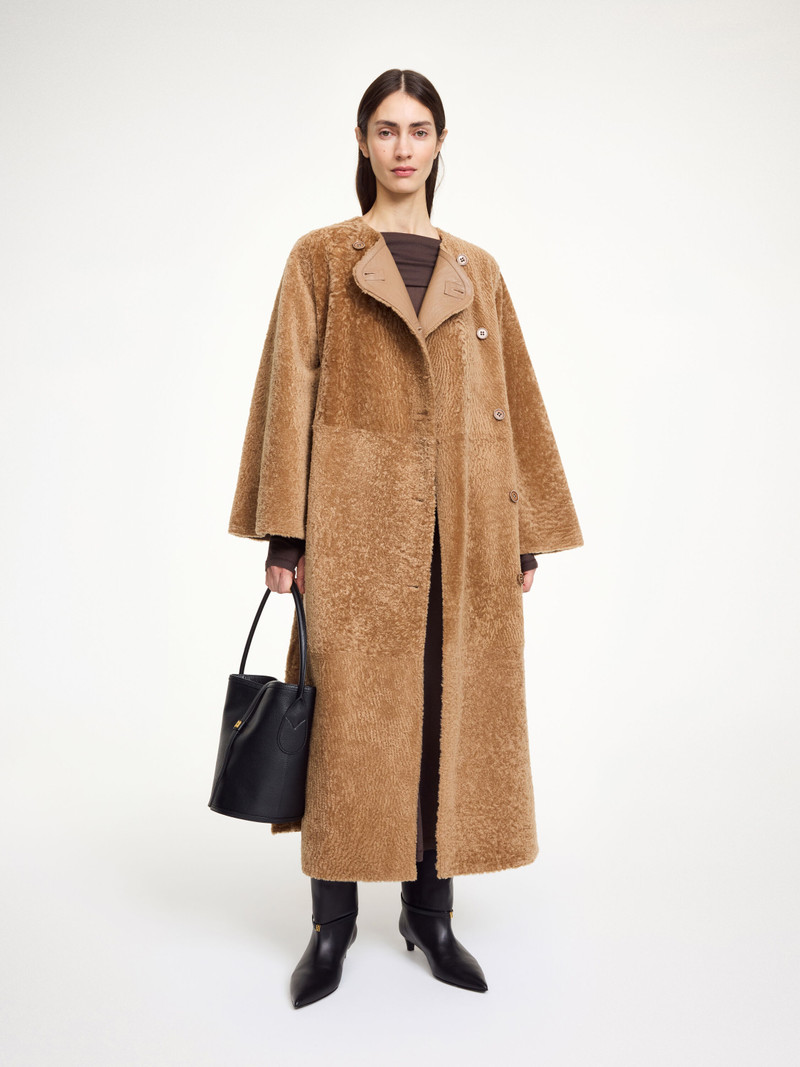 BY MALENE BIRGER Sandria shearling coat outlook