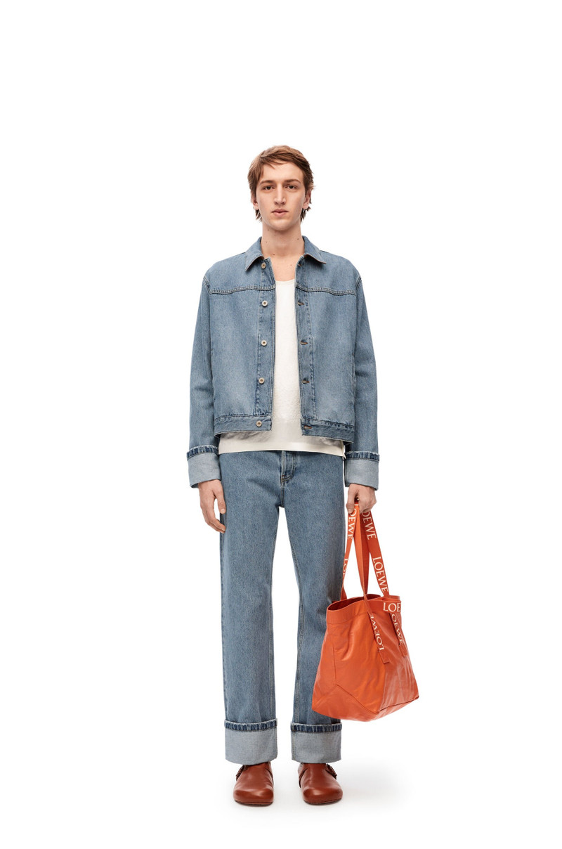 Loewe Fisherman turn-up jacket in denim outlook