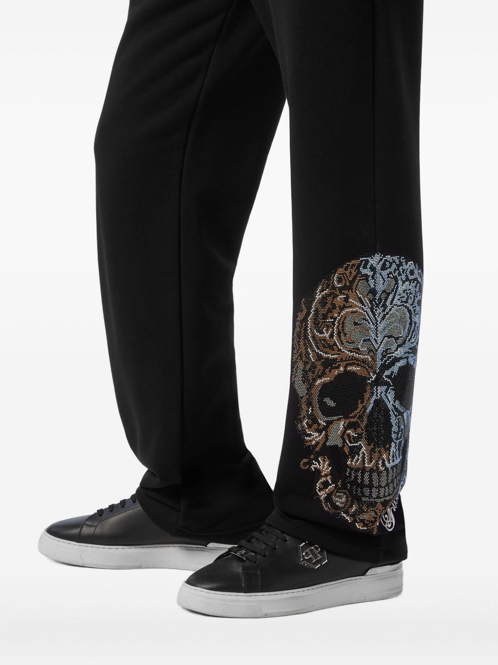 skull-embellished track trousers - 5