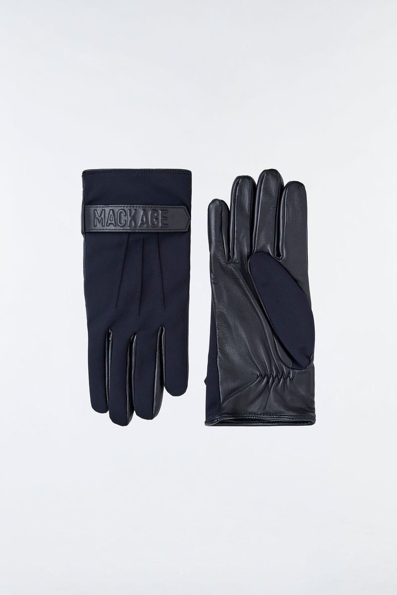 OZ (R)Leather and fleece glove with wrist tab 1