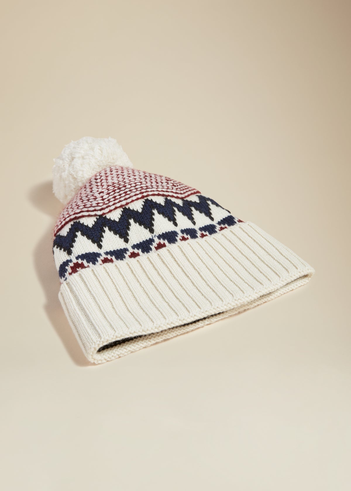 The Torres Beanie in Red Multi - 2